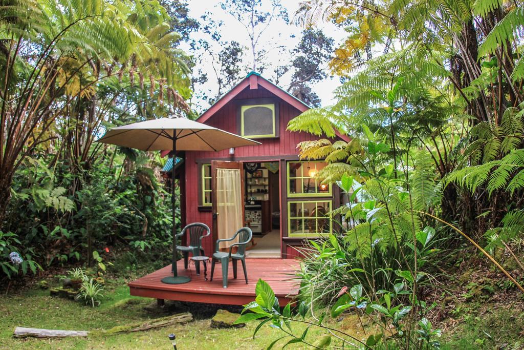 Ferny Hollow: Romantic Rainforest Cottage Volcano Buitenkant foto